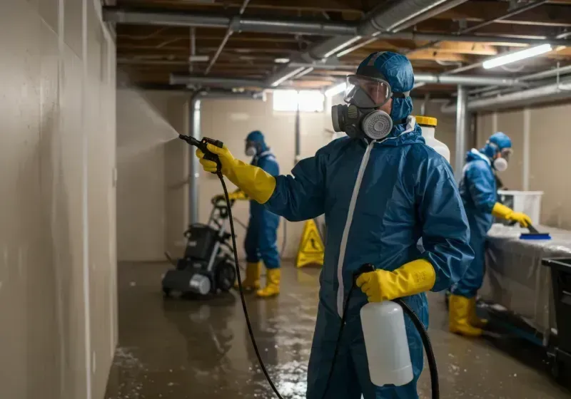 Basement Sanitization and Antimicrobial Treatment process in Miami, OK